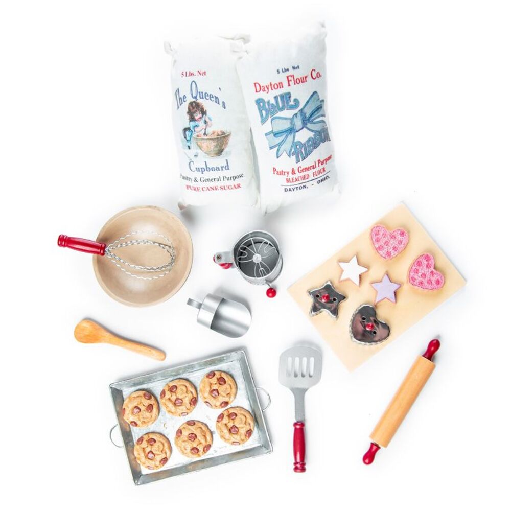 The Queen's Treasures 23 Pc 18 Inch Doll Vintage Baking Tool Set and Food